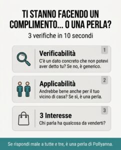 Tre verifiche per riconoscere una perla di Pollyanna