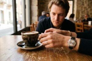 Deduzione da indizi visibili: una mano senza anello e un orologio al polso